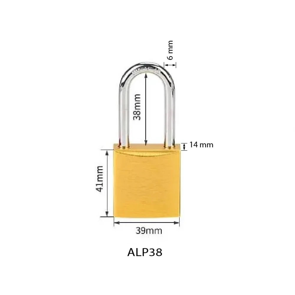 38mm Aluminium Safety Padlock ALP38S