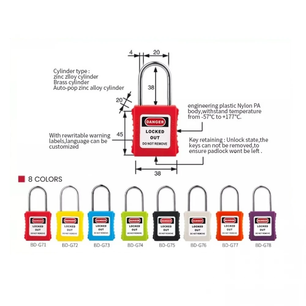 Stainless Steel Shackle Padlock P38SSD4
