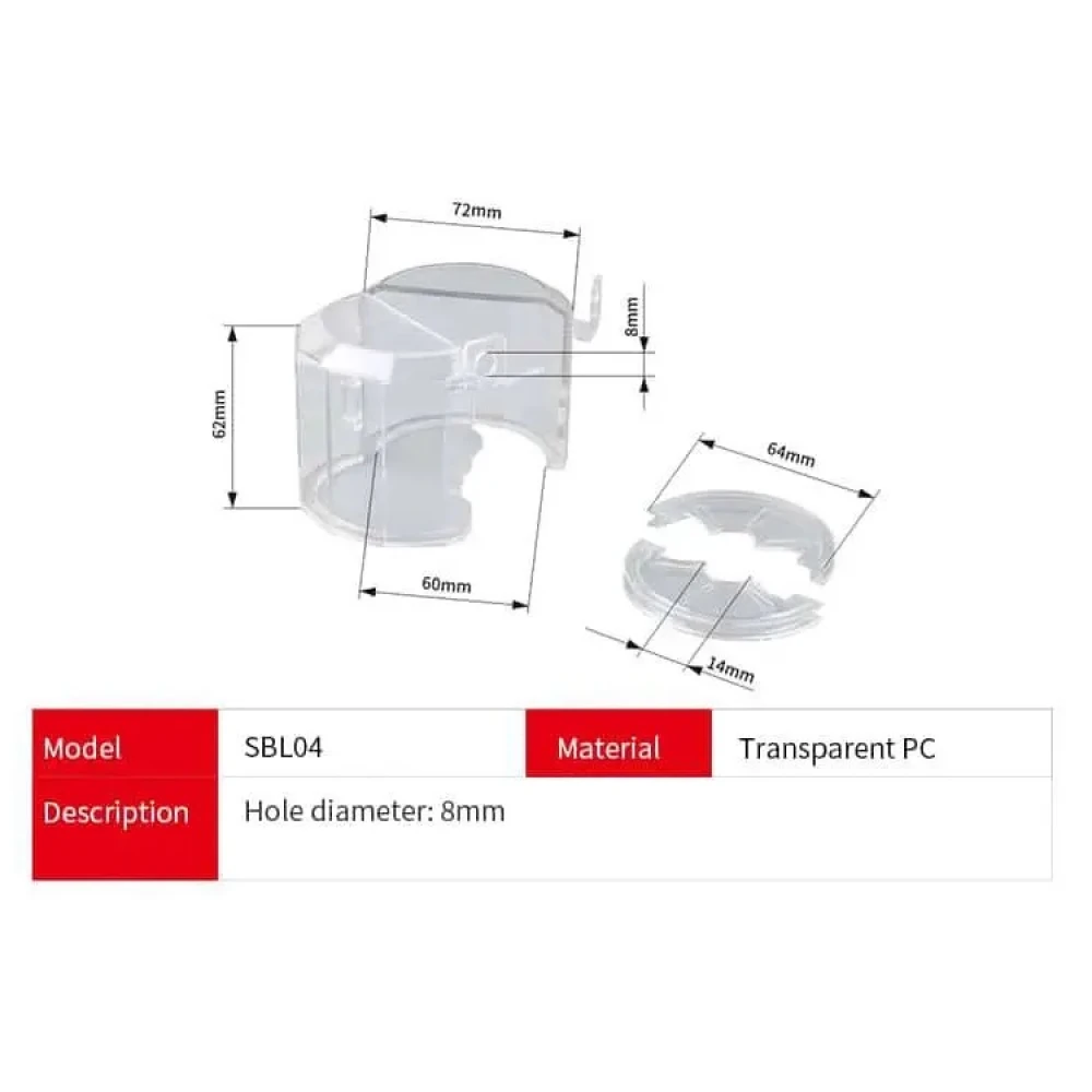 VSBL04 Transparent Ball Valve Lockout