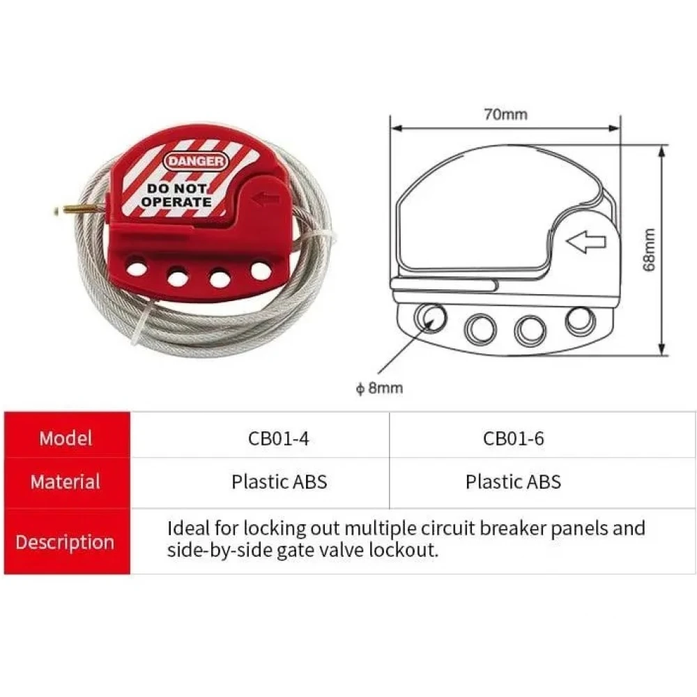 Cable Lockout CB01-4 และ CB01-6