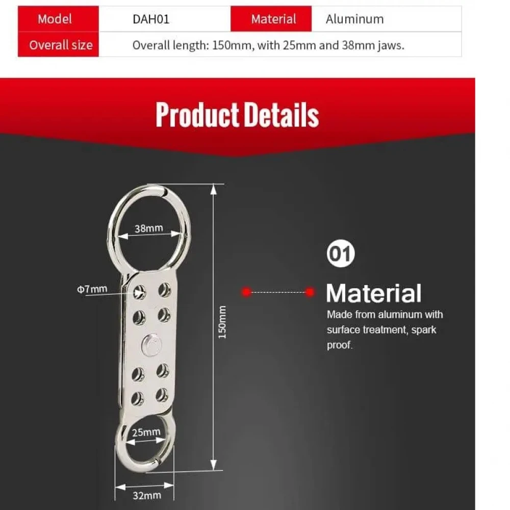 Multiple Lockout Hasp DAH01